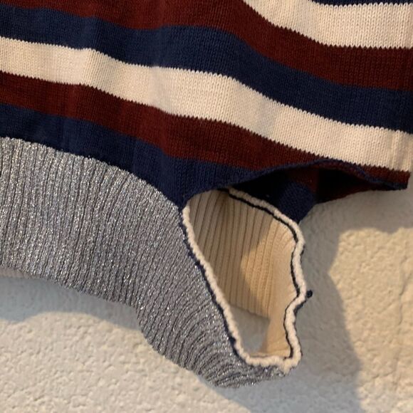 NWT Chaser Metallic Destroyed Sweater - Picture 2 of 5